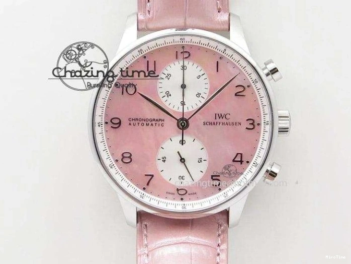 MIROTIME 0213 Chic Portuguese Tourbillon Power Reserve Moonphase SS White Dial Gold Numbers On Black Leather Strap 7319